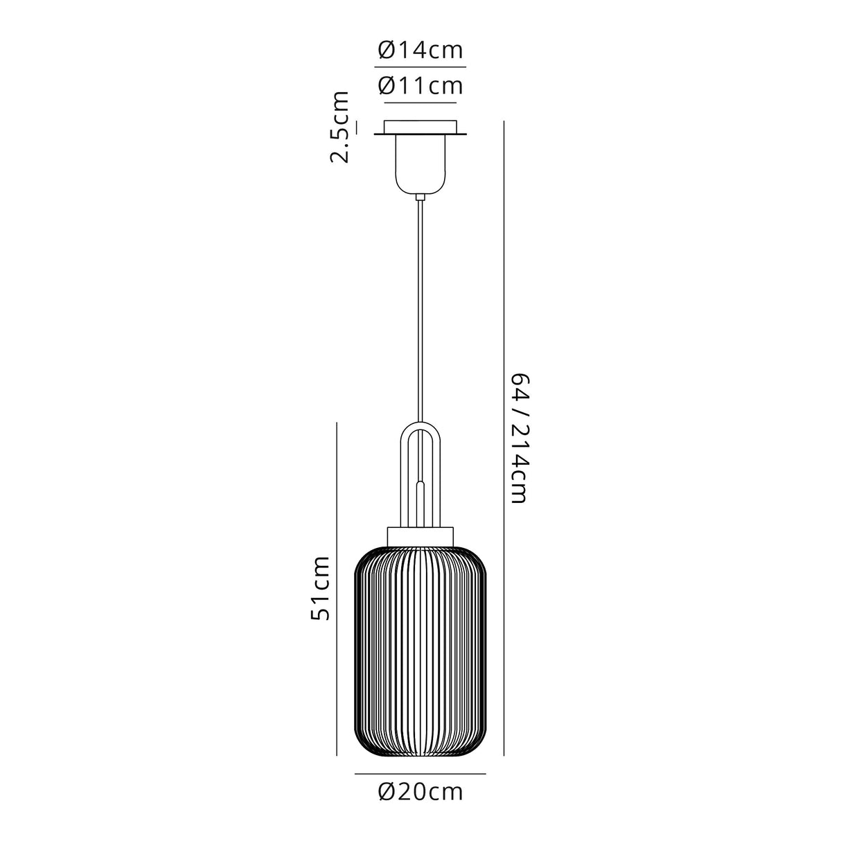 ACH2450 Achernar 1 Light Ceiling Pendant Brass/Gold/Clear