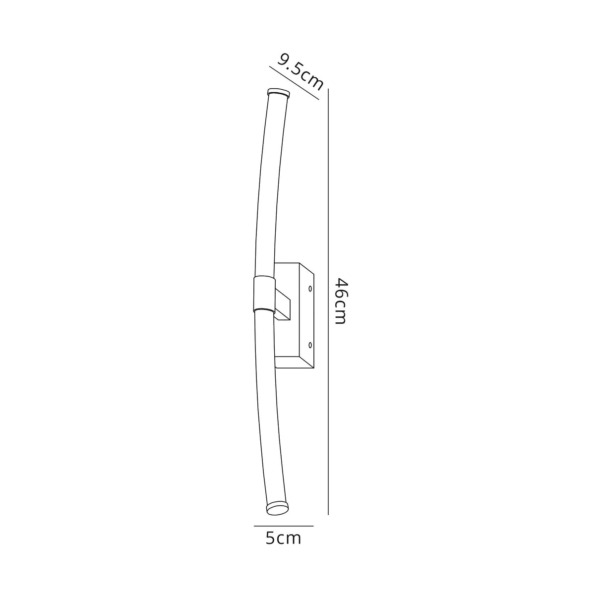 ALT7737 Altais Wall Lamp 8W LED IP44 in a Chrome/Opal White Finish, Suitable for Bathrooms