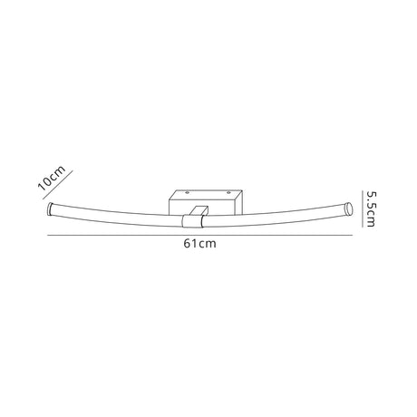 ALT8737 Altais Wall Lamp 12W LED IP44 in a Chrome/Opal White Finish, Suitable for Bathrooms