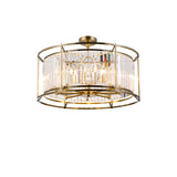 ROY0319 Royal 8 Light Crystal Ceiling Pendant Antique Brass