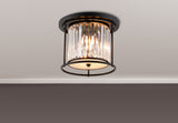 ROY1119 Royal 3 Light Crystal Ceiling Light Satin Black