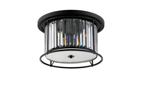 ROY2119 Royal 4 Light Crystal Ceiling Light Satin Black