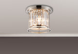 ROY2219 Royal 3 Light Crystal Ceiling Light Polished Nickel