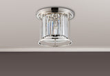 ROY2219 Royal 3 Light Crystal Ceiling Light Polished Nickel