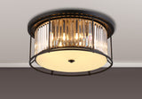 ROY3119 Royal 6 Light Crystal Ceiling Light Satin Black