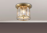 ROY3319 Royal 3 Light Crystal Ceiling Light Antique Brass