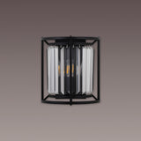 ROY4119 Royal 2 Light Crystal Wall Light Satin Black