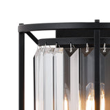 ROY4119 Royal 2 Light Crystal Wall Light Satin Black