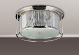 ROY4219 Royal 6 Light Crystal Ceiling Light Polished Nickel