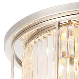 ROY4219 Royal 6 Light Crystal Ceiling Light Polished Nickel