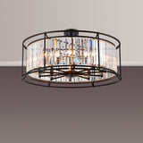 ROY5039 Royal 10 Light Crystal Ceiling Pendant Satin Black