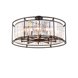 ROY5039 Royal 10 Light Crystal Ceiling Pendant Satin Black