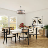 ROY5039 Royal 10 Light Crystal Ceiling Pendant Satin Black