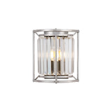 ROY5219 Royal 2 Light Crystal Wall Light Polished Nickel