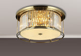 ROY5319 Royal 6 Light Crystal Ceiling Light Antique Brass