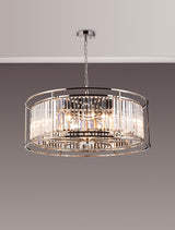 ROY6039 Royal 10 Light Crystal Ceiling Pendant Polished Nickel