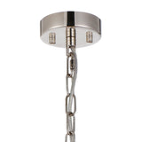 ROY6119 Royal 1 Light Crystal Ceiling Pendant Polished Nickel