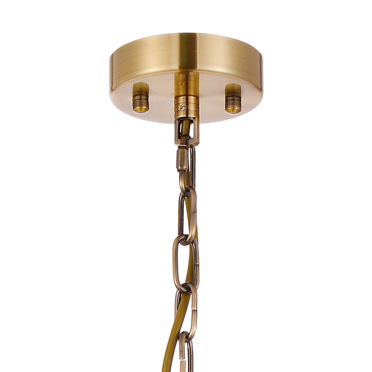 ROY7219 Royal 1 Light Crystal Ceiling Pendant Antique Brass