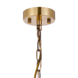 ROY7219 Royal 1 Light Crystal Ceiling Pendant Antique Brass