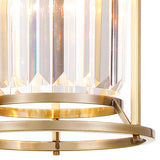 ROY7219 Royal 1 Light Crystal Ceiling Pendant Antique Brass