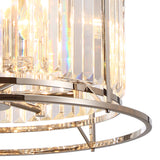 ROY8119 Royal 6 Light Crystal Ceiling Pendant Polished Nickel