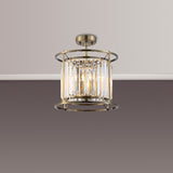 ROY8219 Royal 3 Light Crystal Ceiling Pendant Antique Brass