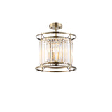 ROY8219 Royal 3 Light Crystal Ceiling Pendant Antique Brass