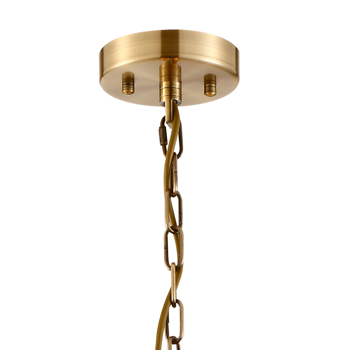 ROY8219 Royal 3 Light Crystal Ceiling Pendant Antique Brass