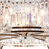 ROY9119 Royal 8 Light Crystal Ceiling Pendant Polished Nickel