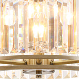 ROY9219 Royal 6 Light Crystal Ceiling Pendant Antique Brass