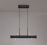 ACA0767 Acamari Pendant 8W LED in a Sand Black/Gold Finish