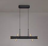 ACA0767 Acamari Pendant 8W LED in a Sand Black/Gold Finish