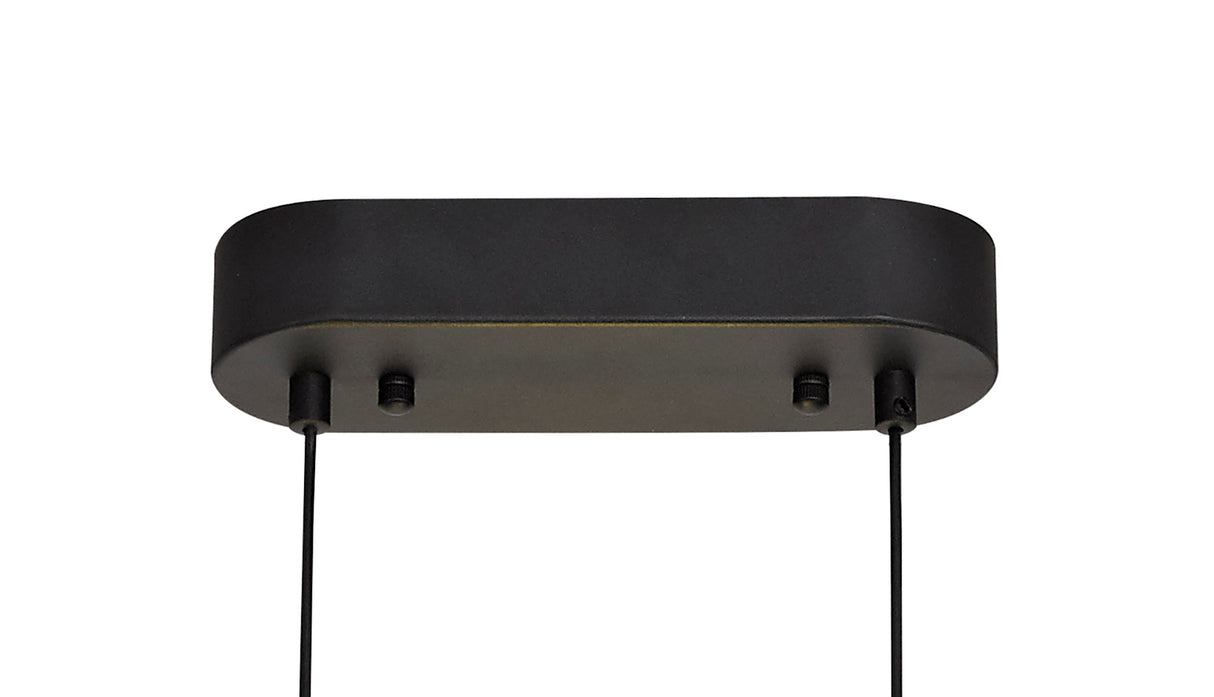 ACA0767 Acamari Pendant 8W LED in a Sand Black/Gold Finish