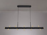 ACA1767 Acamari Pendant 20W LED in a Sand Black/Gold Finish