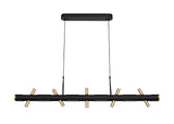 ACA1767 Acamari Pendant 20W LED in a Sand Black/Gold Finish