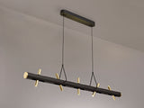 ACA1767 Acamari Pendant 20W LED in a Sand Black/Gold Finish