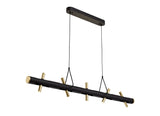 ACA1767 Acamari Pendant 20W LED in a Sand Black/Gold Finish