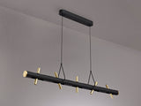 ACA1767 Acamari Pendant 20W LED in a Sand Black/Gold Finish