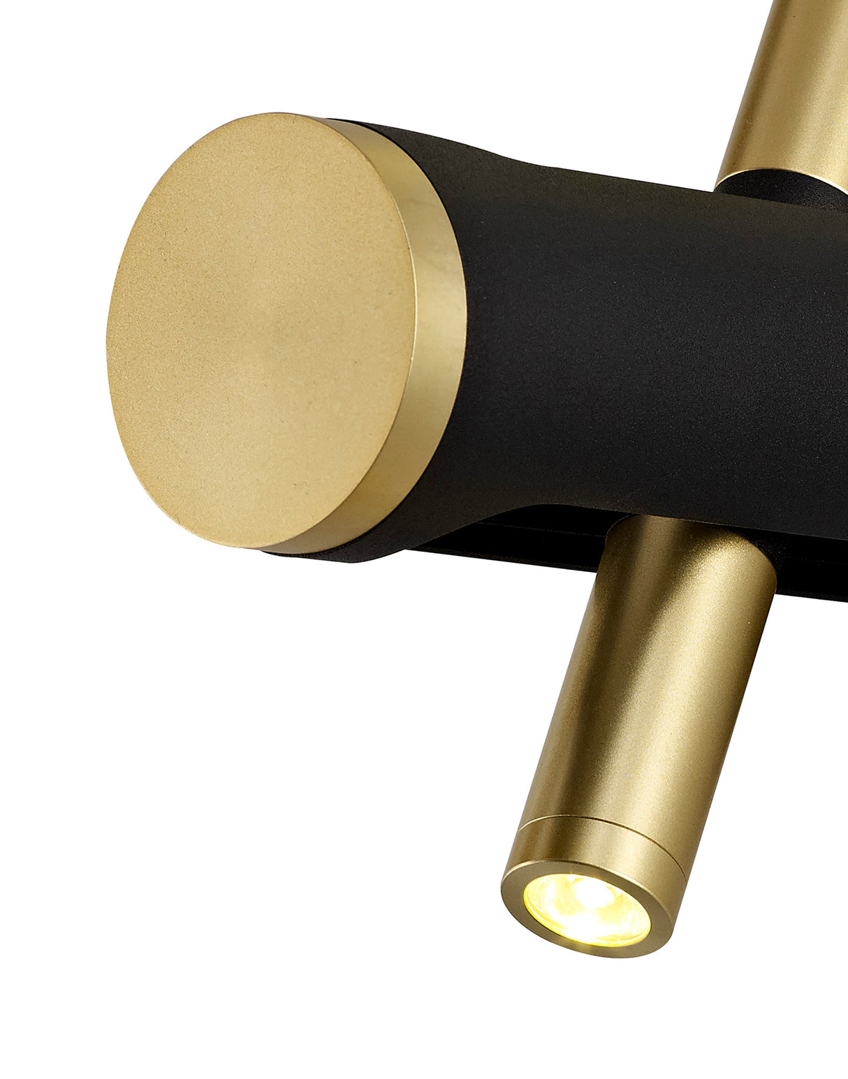 ACA2767 Acamari Wall Lamp 4W LED in a Sand Black/Gold Finish