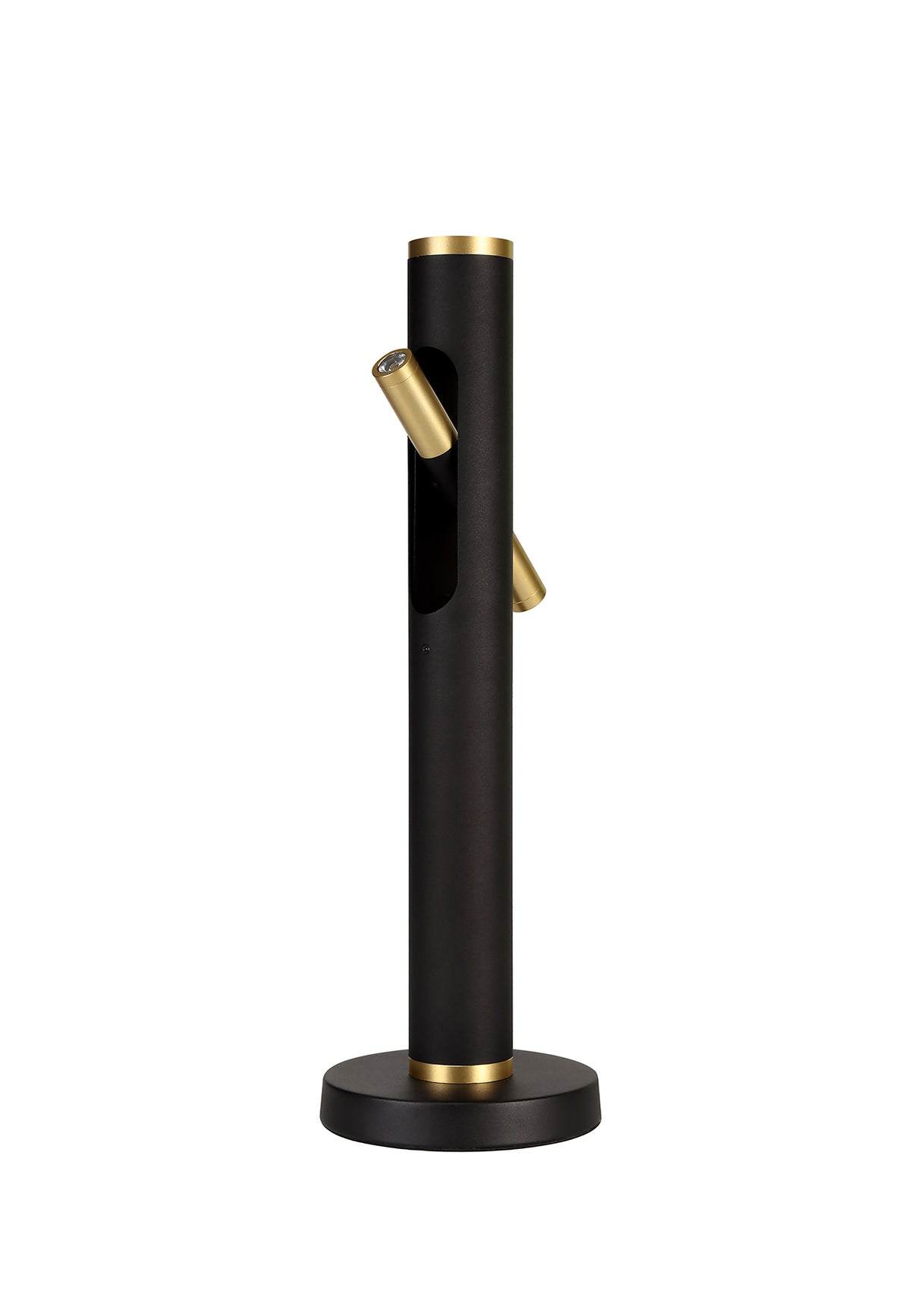 ACA3767 Acamari 50cm Table Lamp 4W LED in a Sand Black/Gold Finish