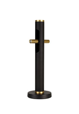 ACA3767 Acamari 50cm Table Lamp 4W LED in a Sand Black/Gold Finish