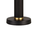 ACA3767 Acamari 50cm Table Lamp 4W LED in a Sand Black/Gold Finish