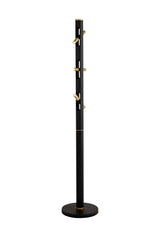 ACA4767 Acamari 153cm Floor Lamp 12W LED in a Sand Black/Gold Finish