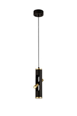 ACA9667 Acamari Pendant 4W LED in a Sand Black/Gold Finish