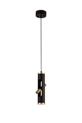 ACA9667 Acamari Pendant 4W LED in a Sand Black/Gold Finish