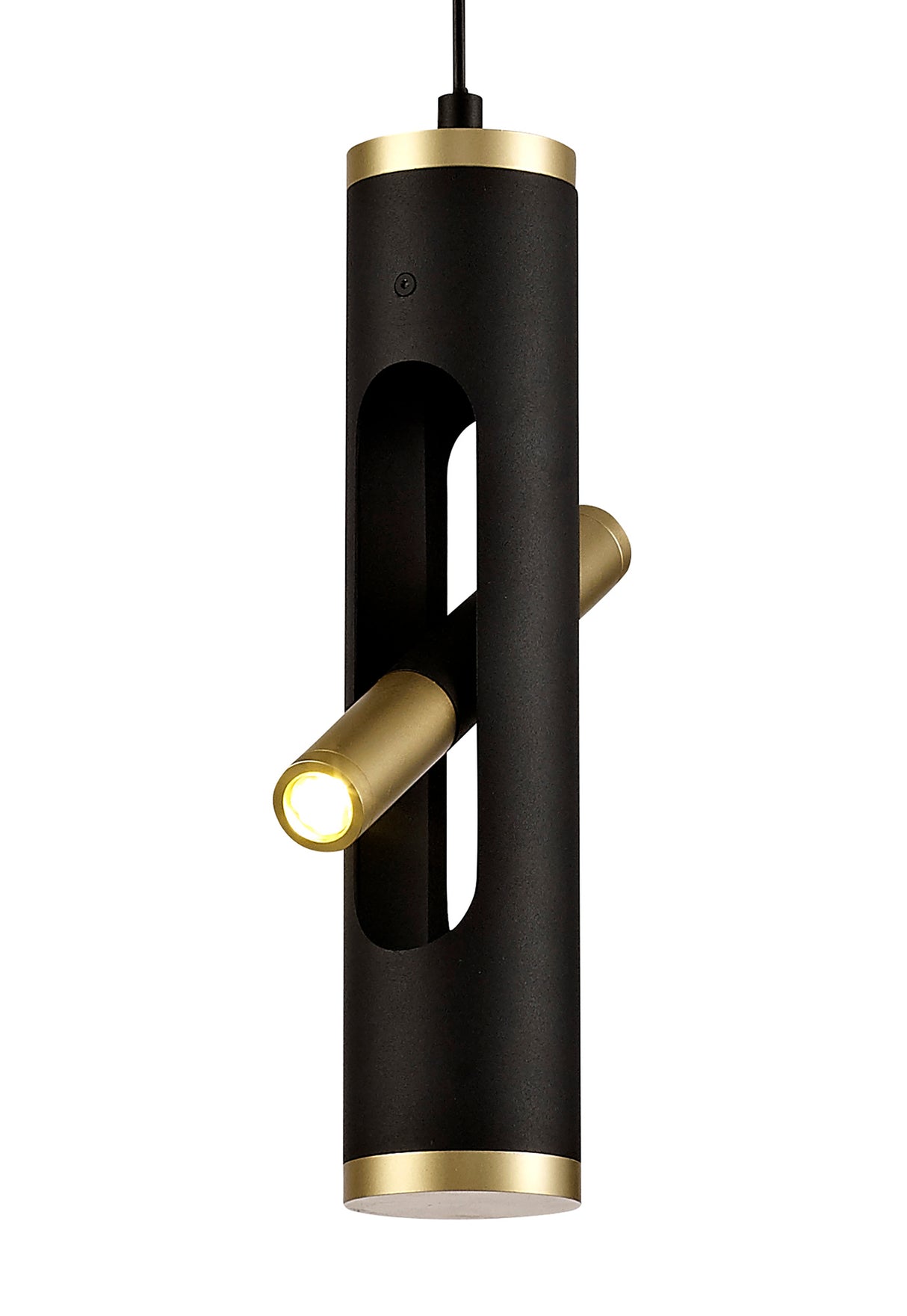 ACA9667 Acamari Pendant 4W LED in a Sand Black/Gold Finish