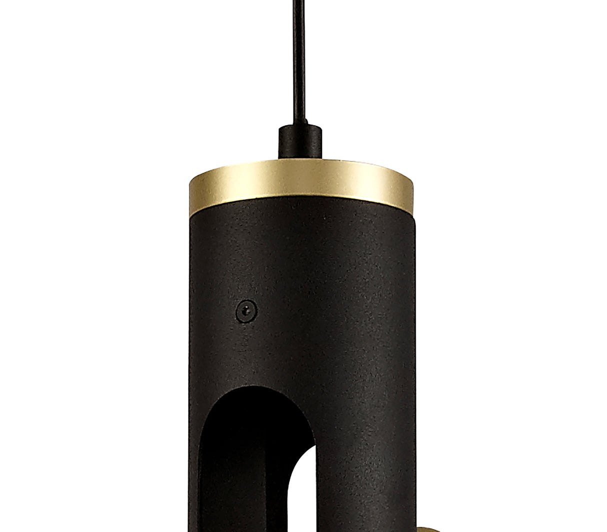 ACA9667 Acamari Pendant 4W LED in a Sand Black/Gold Finish