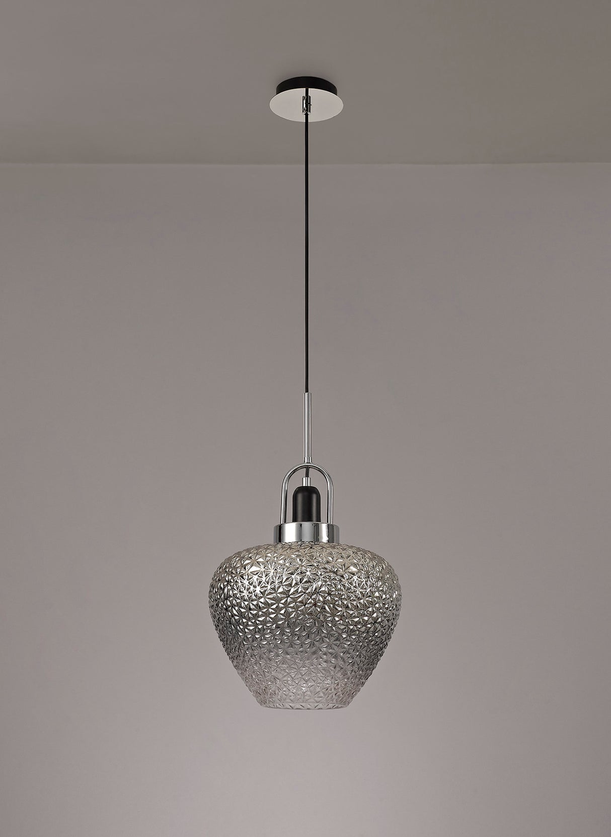 ACE2447 Acella Pendant 1 Light in a Chrome/Ombr√© Finish