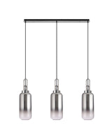 ACH3850 Achernar 3 Light Ceiling Pendant Polished Nickel/Smoked