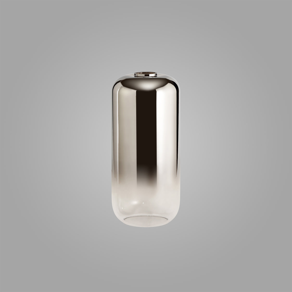 ACH4977 Achernar 16cm Cylinder Glass in a Smoked/Clear Finish